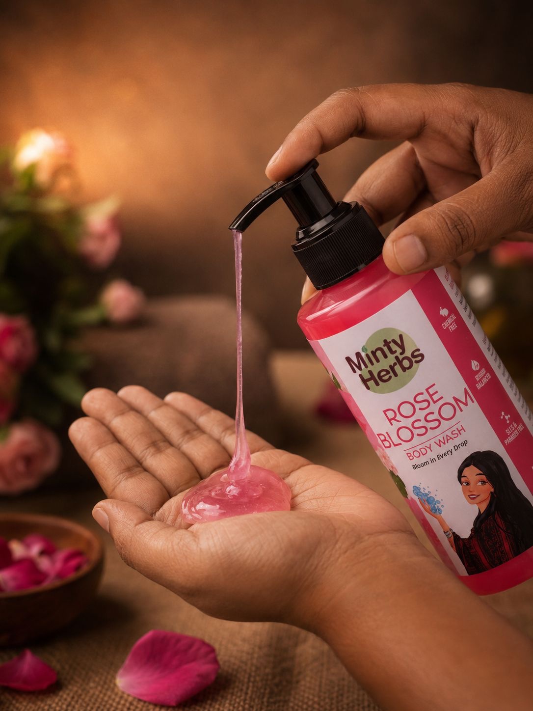 9e5a062d-6113-49b1-9b7b-2abf12fec4f6 Rose Blossom Body Wash - Image 1