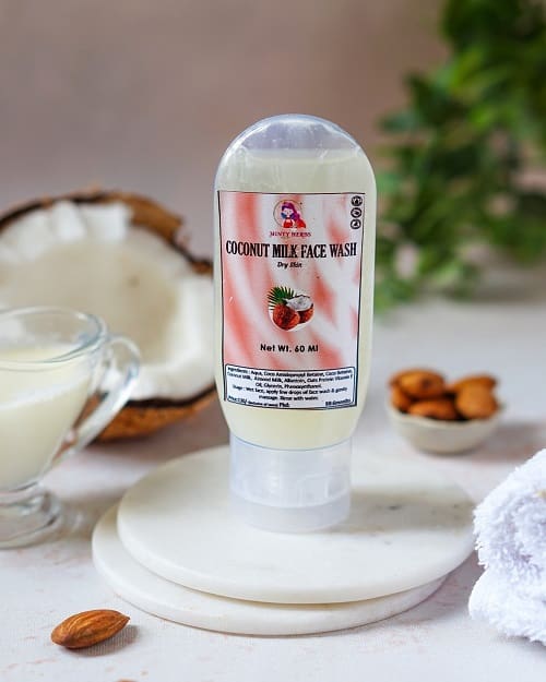 Coconut Milk Face Wash (Dry Skin) 100 ml MintyHerbs