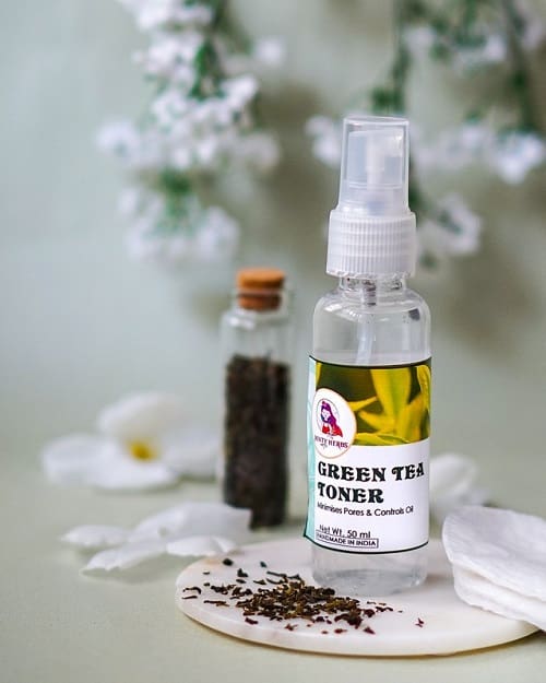 Green Tea Toner (Oily Skin) 50 ml MintyHerbs